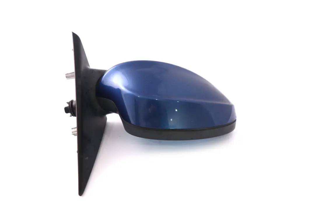 BMW 3 Series 3 E90 E91 Heated Right Wing Mirror O/S Montegoblau Montego Blue