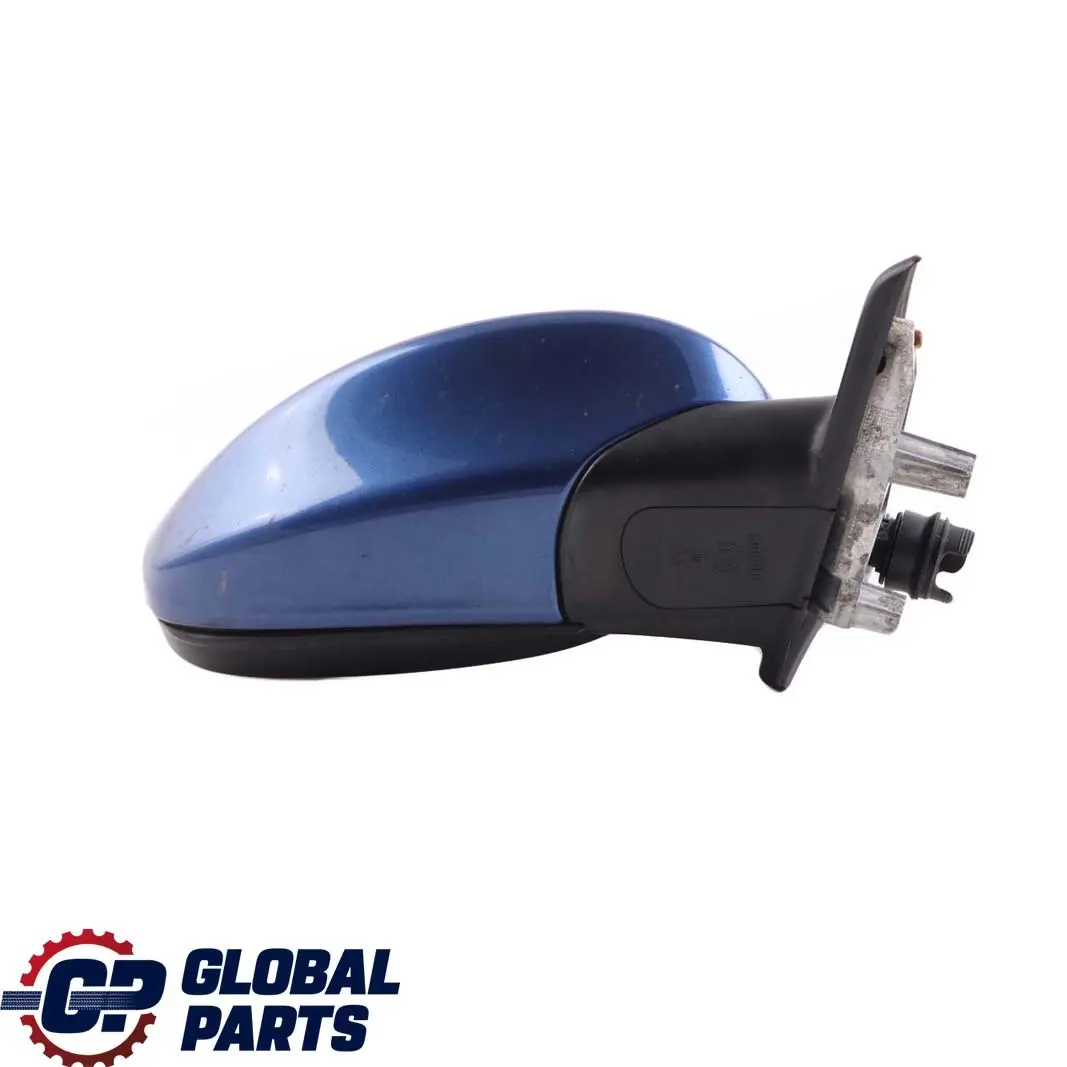 BMW 3 Series 4 E90 E91 Heated Right Wing Mirror O/S Montegoblau Montego Blue