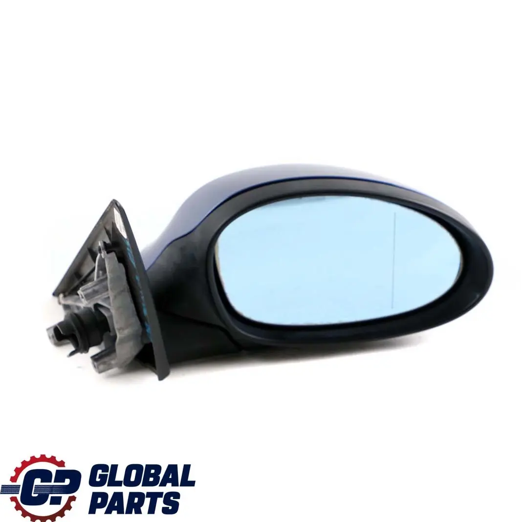 BMW 3 Series 4 E90 E91 Heated Right Wing Mirror O/S Montegoblau Montego Blue