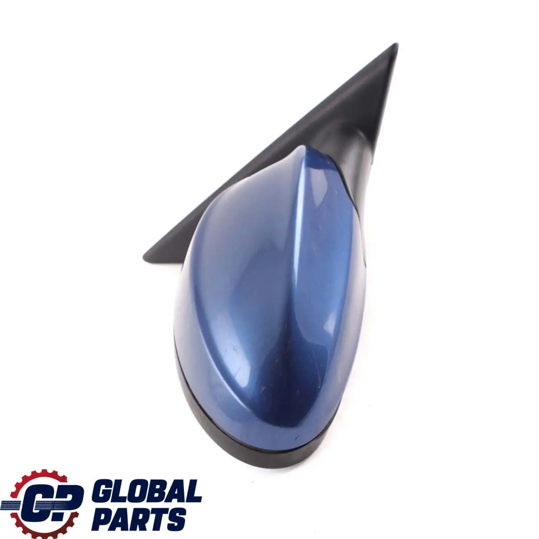 BMW 3 Series 4 E90 E91 Heated Right Wing Mirror O/S Montegoblau Montego Blue