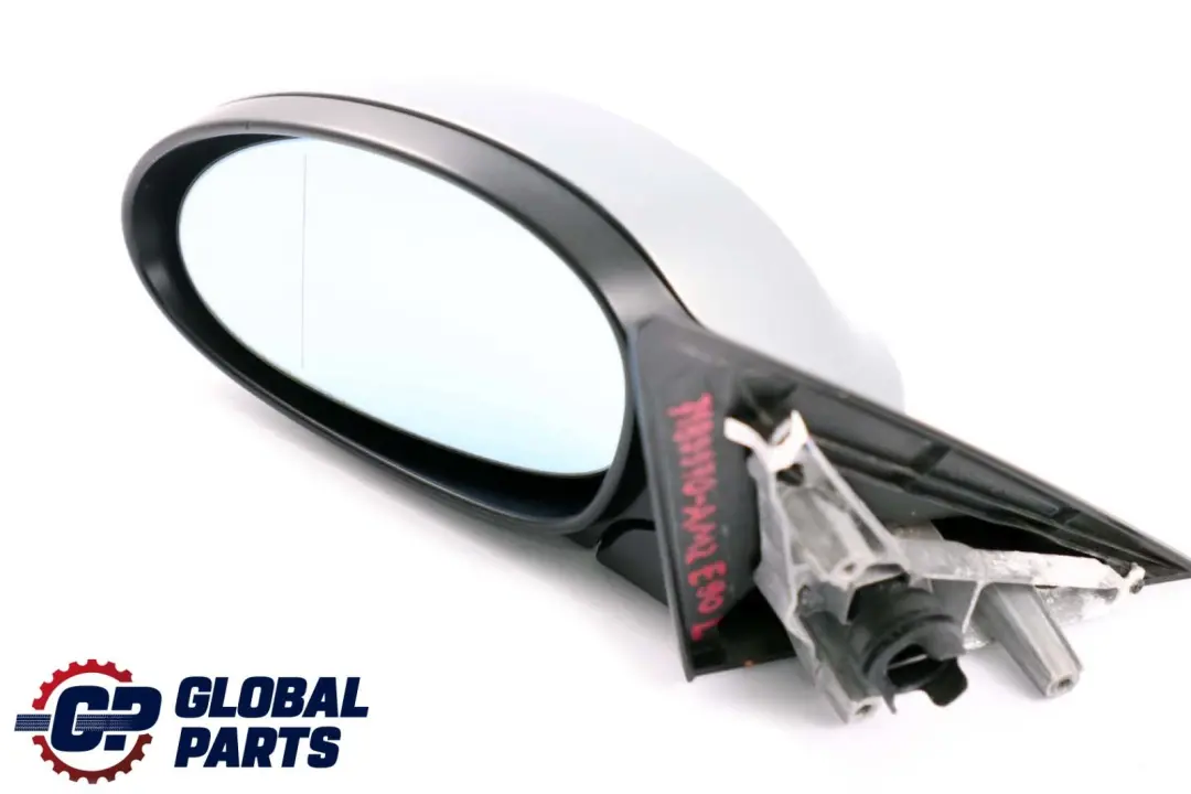 BMW 3 Series E90 E91 Power Fold Heated Left Wing Mirror N/S Arktis Arctic A34