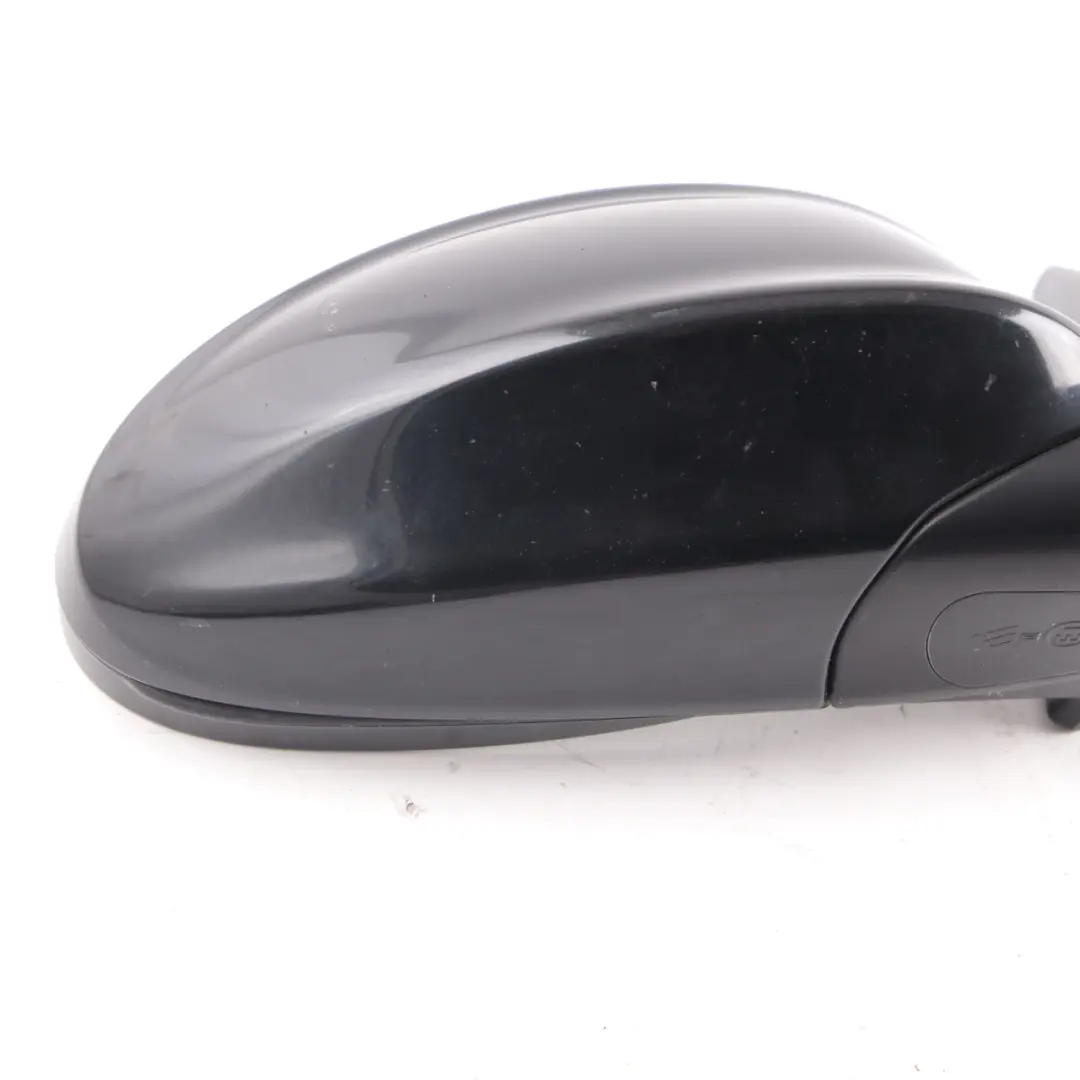 Wing Mirror BMW E90 E91 Door Right O/S Outside Black Sapphire Metallic - 475