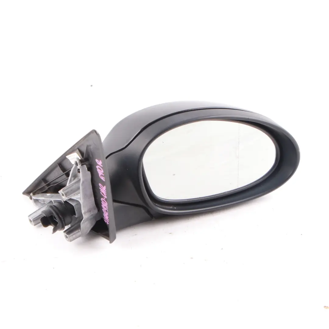 Wing Mirror BMW E90 E91 Auto Dip Door Right O/S Outside Carbonschwarz Black 416