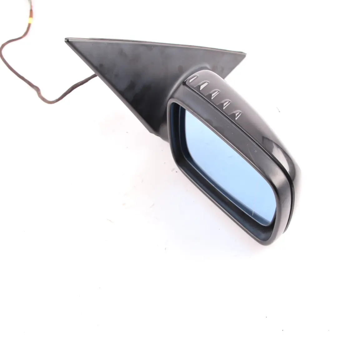 Wing Mirror BMW E65 E66 Heated Right Door O/S Black Sapphire Metallic 475