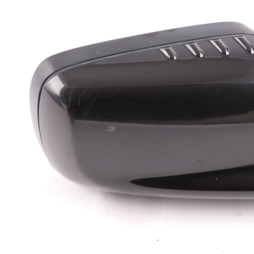 Wing Mirror BMW E65 E66 Heated Right Door O/S Black Sapphire Metallic 475