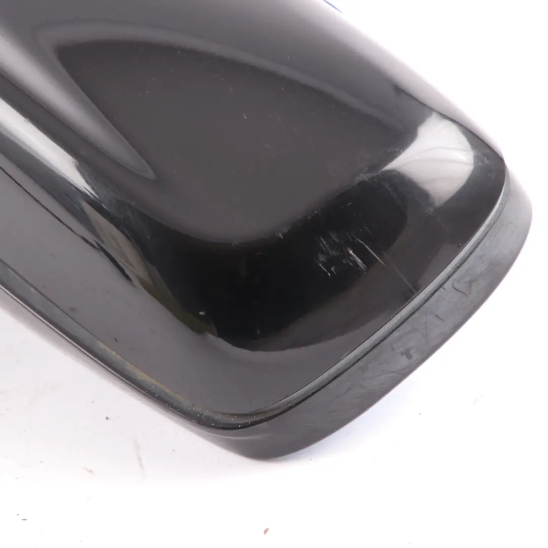 Wing Mirror BMW E65 E66 Heated Left Door N/S Black Sapphire Metallic 475