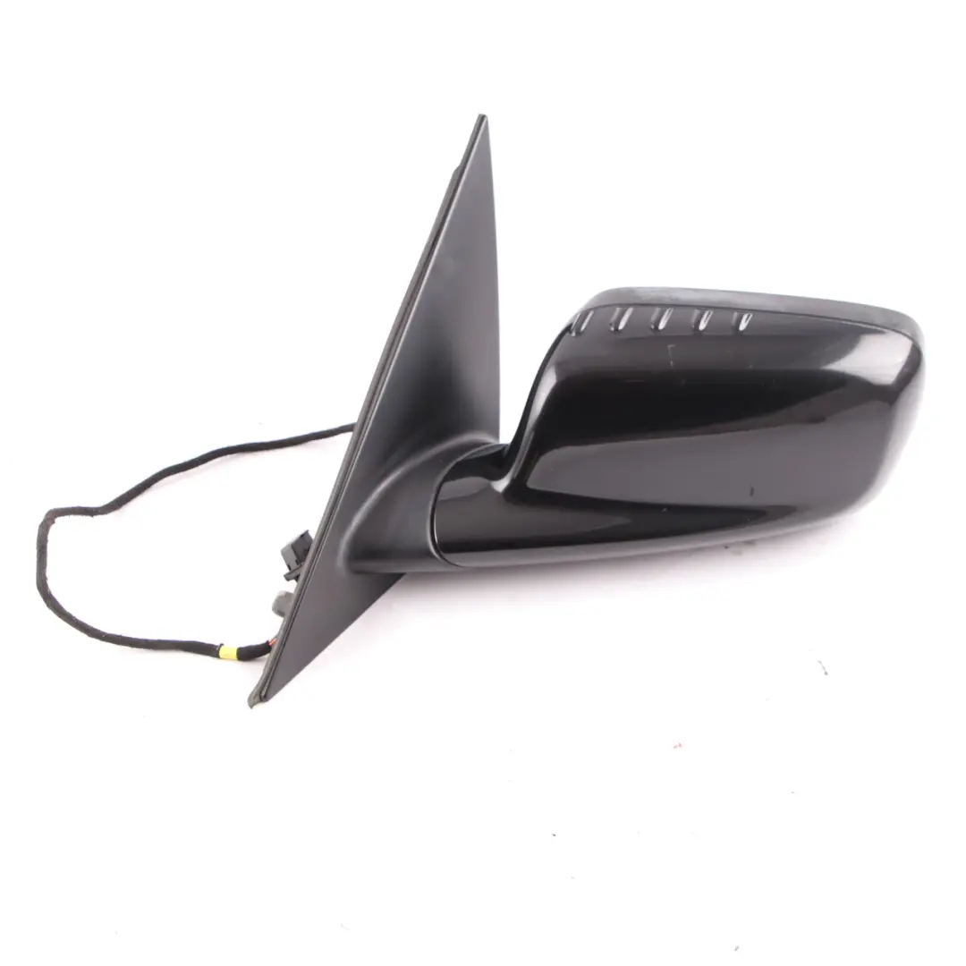 Wing Mirror BMW E65 E66 Heated Left Door N/S Black Sapphire Metallic 475