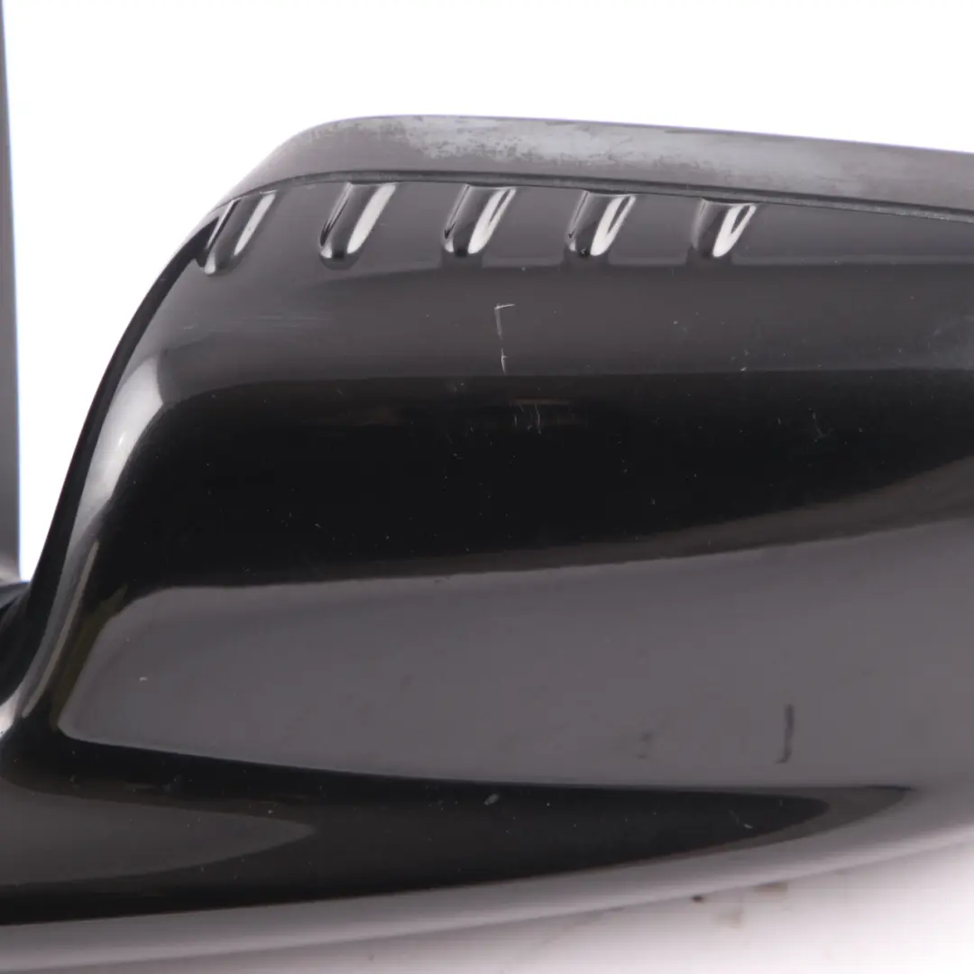 Wing Mirror BMW E65 E66 Heated Left Door N/S Black Sapphire Metallic 475