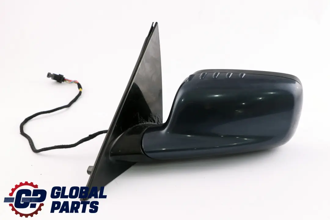 BMW 7 Series E65 E66 High Gloss Memory Wing Mirror Left N/S Toledoblau Blue 482