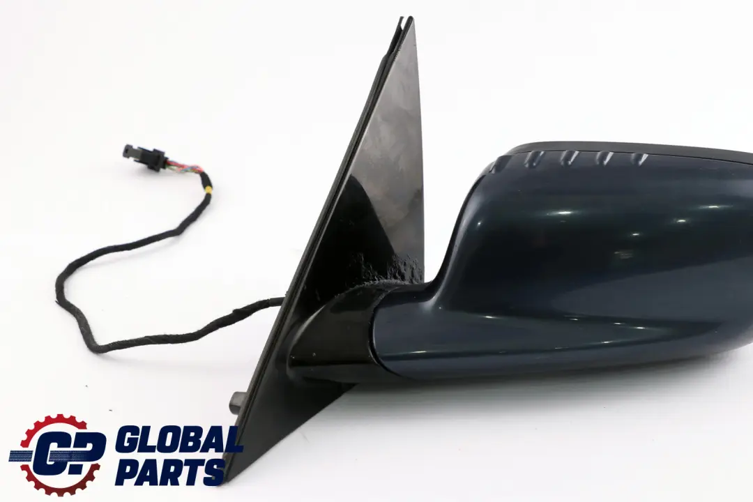 BMW 7 Series E65 E66 High Gloss Memory Wing Mirror Left N/S Toledoblau Blue 482