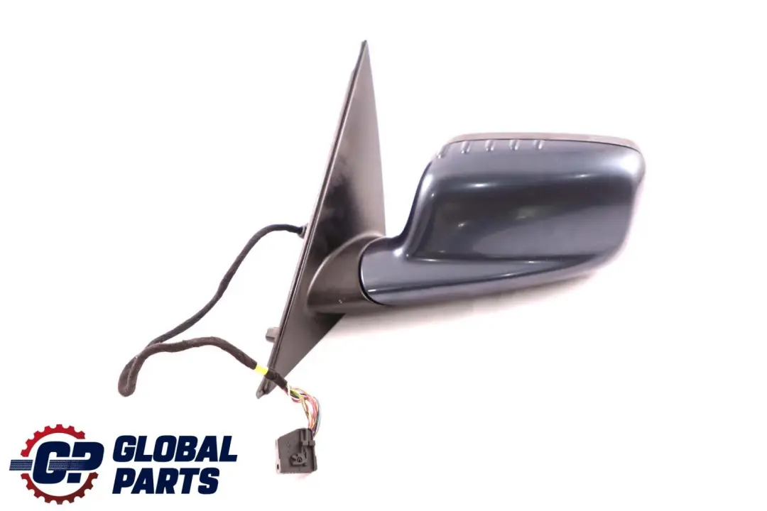 BMW 7 Series E65 Power Fold Auto Dip Wing Mirror Left N/S Toledoblau Blue 482