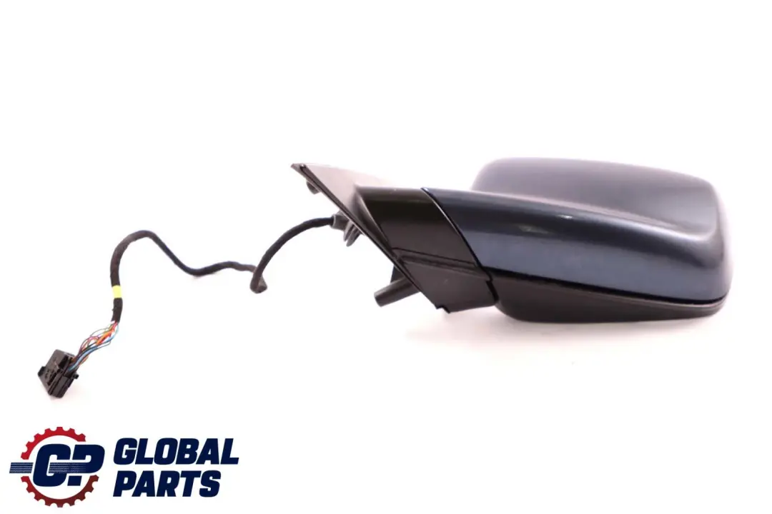 BMW 7 Series E65 Power Fold Auto Dip Wing Mirror Left N/S Toledoblau Blue 482