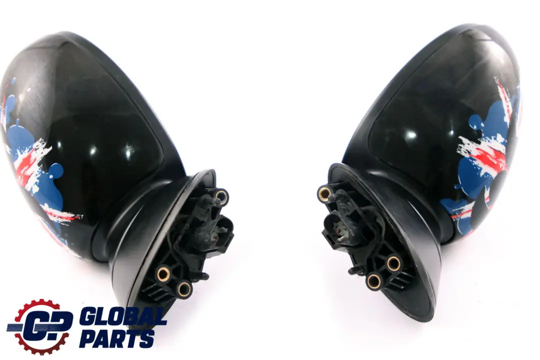 BMW Mini Cooper R50 R53 Exterior Left Right Door Wing Mirror N/O/S Black Set