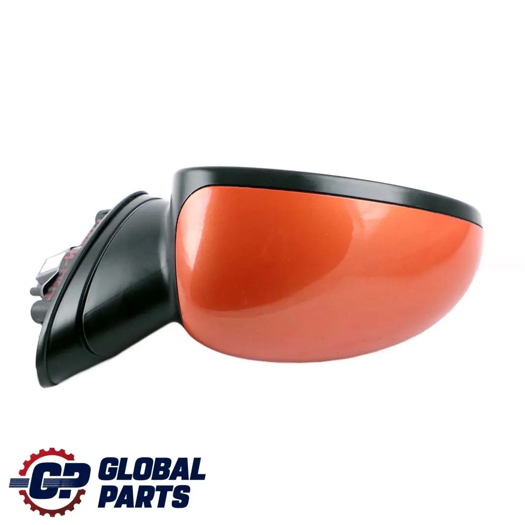 Mini Cooper R50 R53 Left Door Wing Mirror N/S 3-Pin Hot Orange Metallic A26