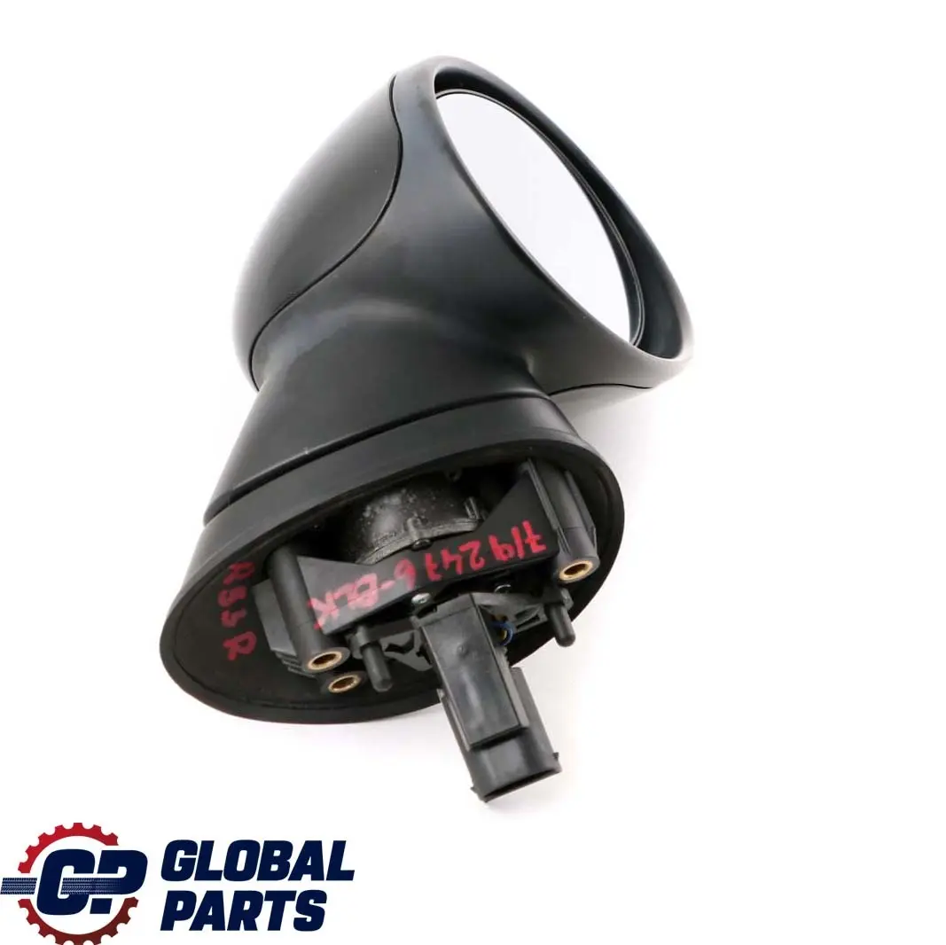 Mini Cooper One R50 R52 R53 Heated Right Door Wing Mirror Power Fold O/S Black