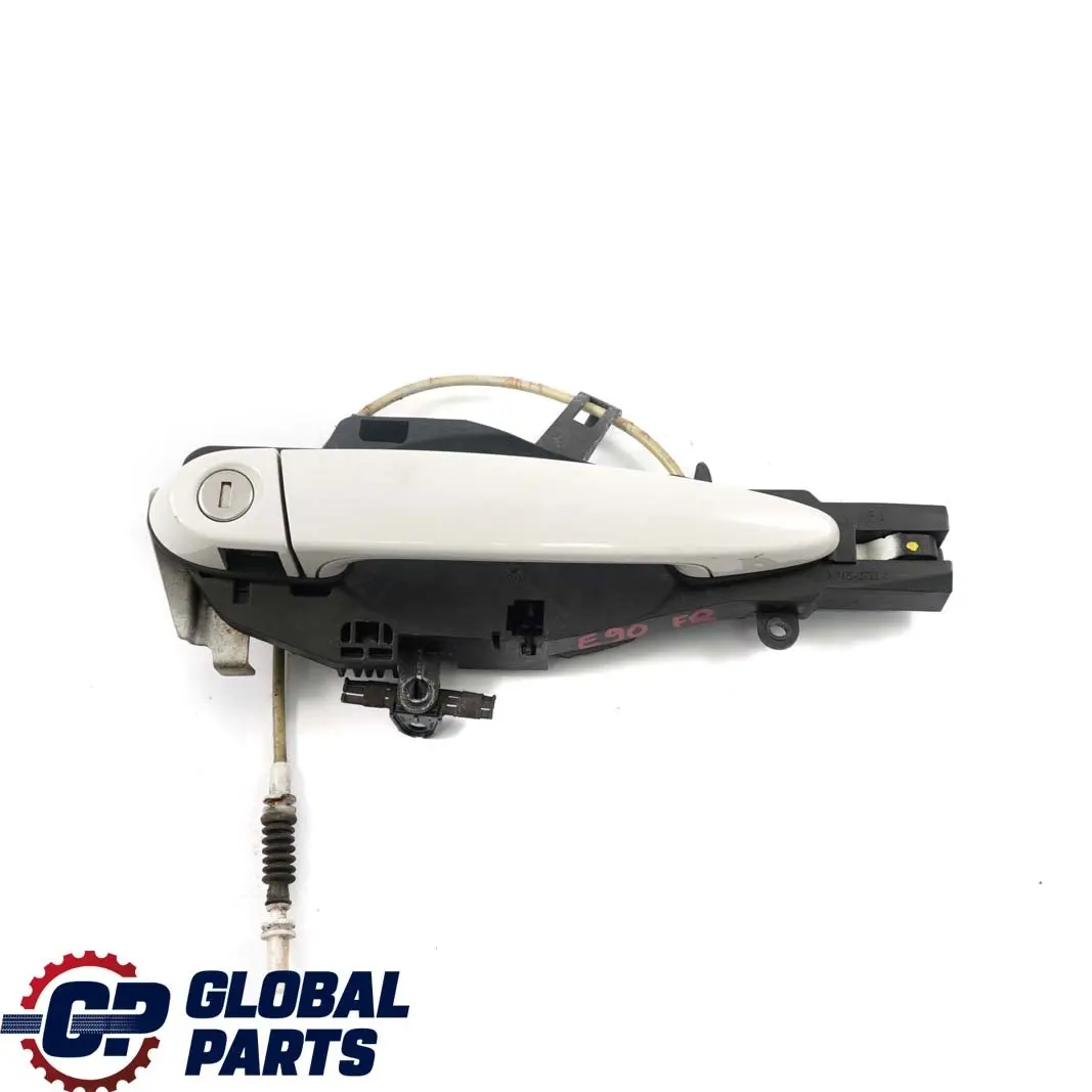 £BMW 3 E90 Front Grab Outside Door Handle Right O/S Alpinweiss Alpine White 300