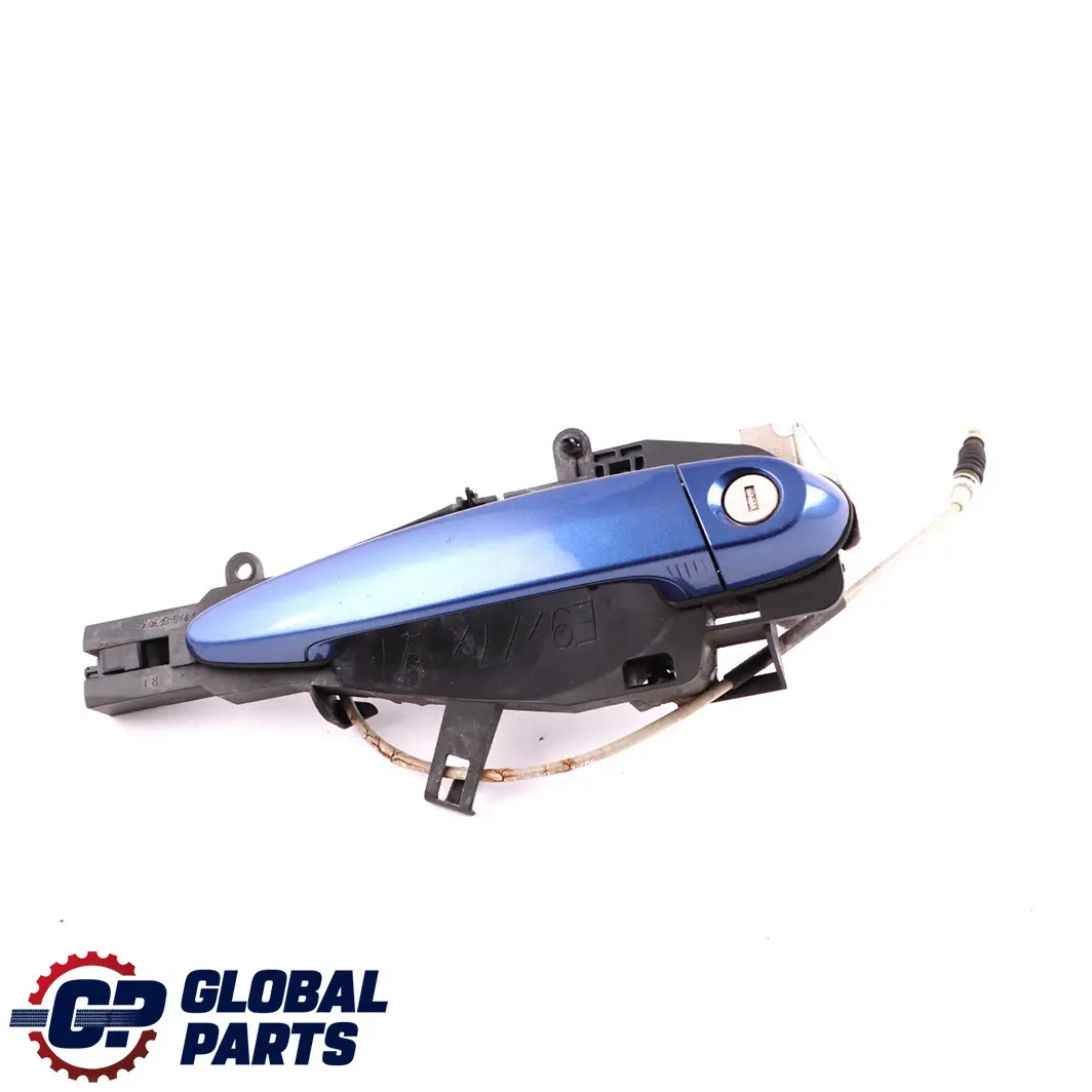 BMW 3 E90 1 Front Grab Outside Door Handle Right O/S Montegoblau Blue A51