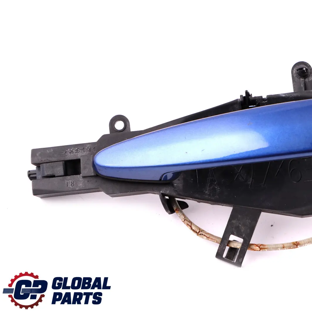 BMW 3 E90 1 Front Grab Outside Door Handle Right O/S Montegoblau Blue A51