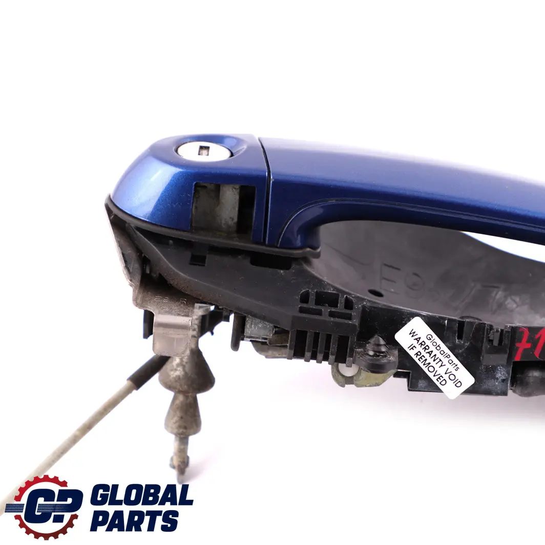 BMW 3 E90 1 Front Grab Outside Door Handle Right O/S Montegoblau Blue A51