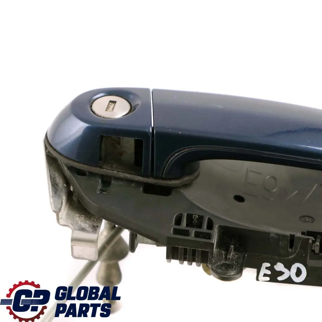 BMW 3 E90 Front Grab Outside Door Handle Right O/S Mysticblau Mystic Blue A07