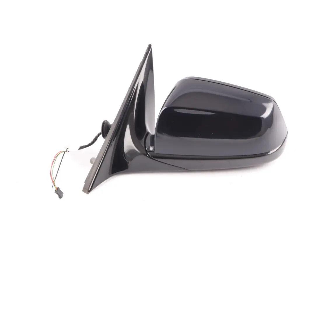 Wing Mirror BMW E60 E61 LCI M Sport Left N/S High Gloss Carbonschwarz 416