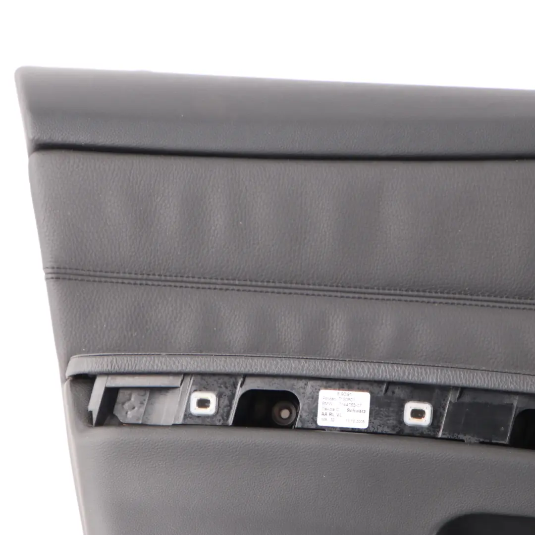 BMW E90 E91 Black Door Card Trim Panel Front Left Passenger Side N/S