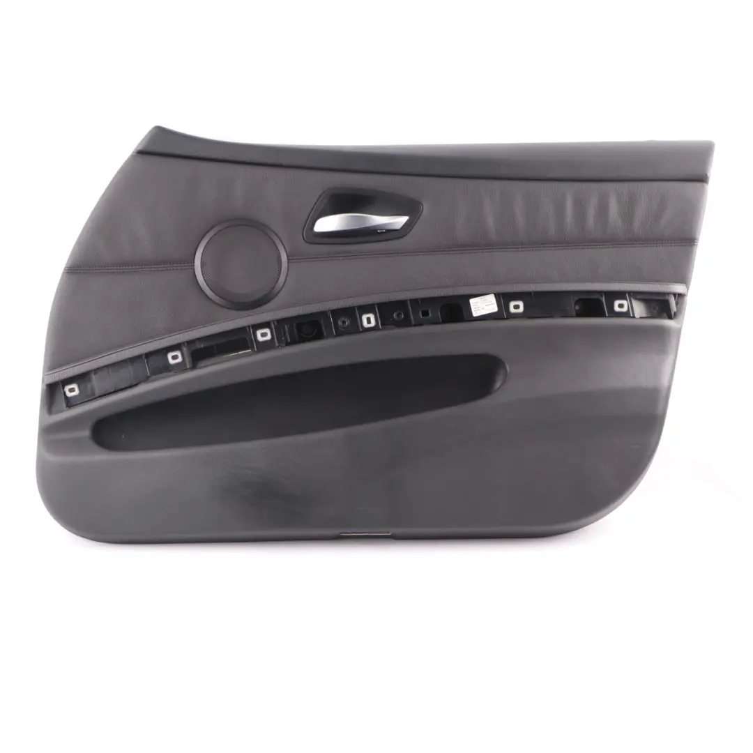 BMW E90 E91 Front Right O/S Door Card Lateral Lining Black Leather