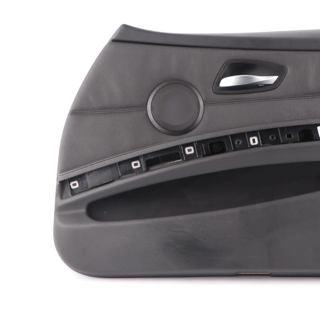 BMW E90 E91 Front Right O/S Door Card Lateral Lining Black Leather