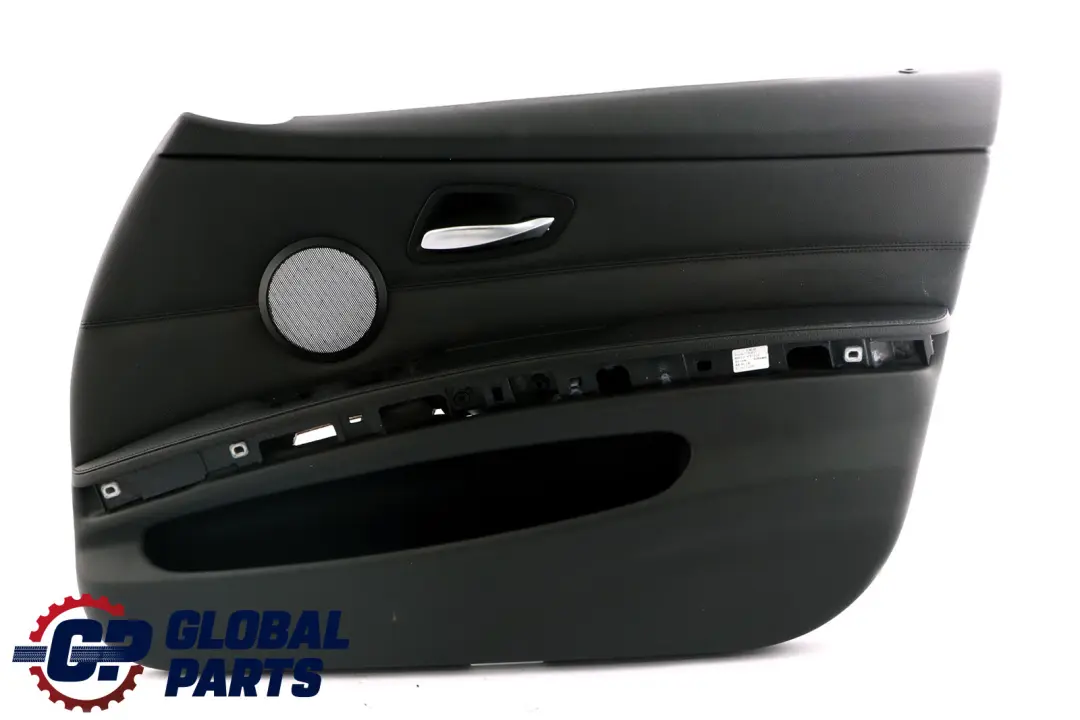 BMW 3 Series E90 E91 Front Right O/S Leather Door Card Lining Black