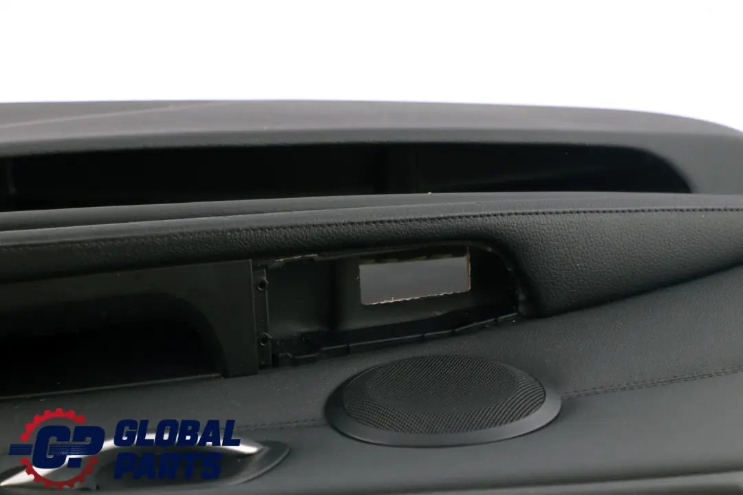 BMW 3 Series E90 E91 Front Right O/S Leather Door Card Lining Black