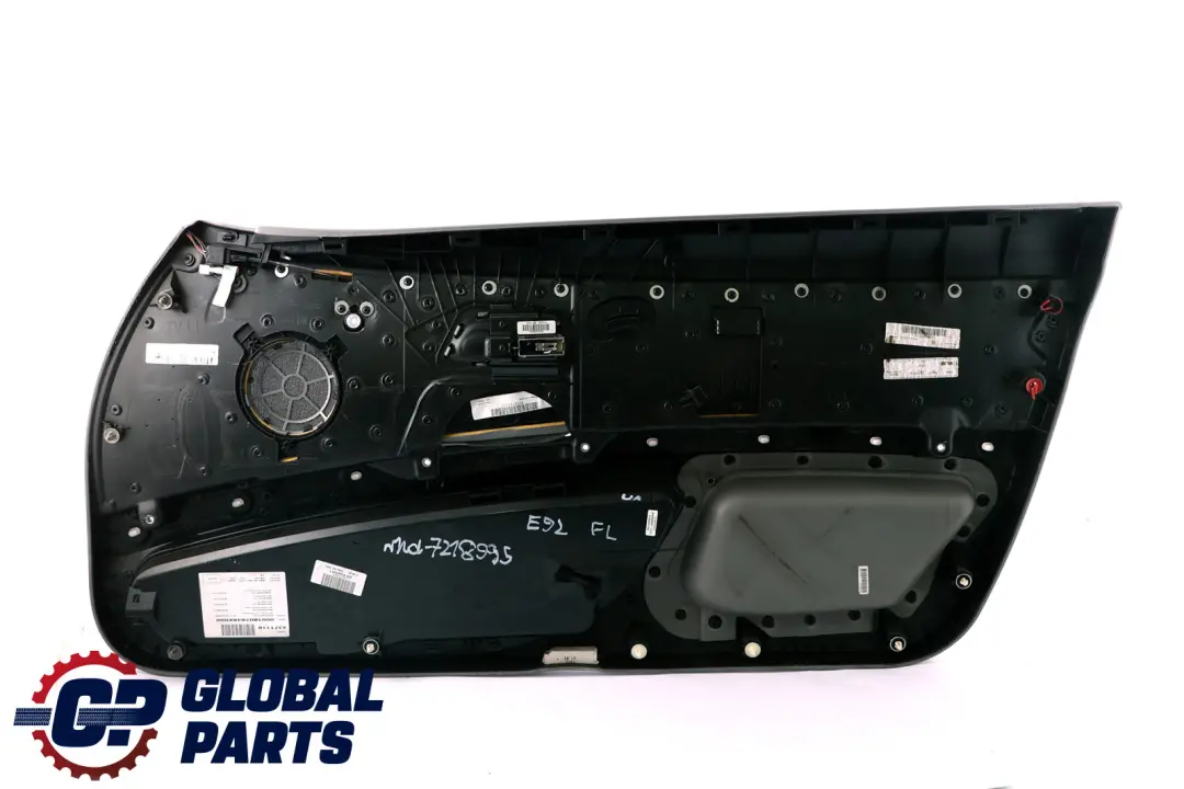 BMW 3 Series E92 E93 Front Left N/S Door Card Lining Trim Panel Leather Grey