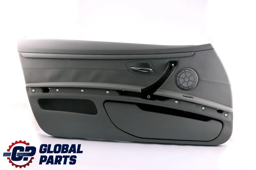 BMW 3 Series E92 E93 Front Left N/S Door Card Lining Trim Panel Leather Grey