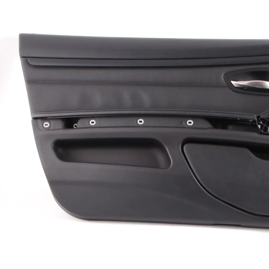 BMW E92 E93 Door Card Front Left N/S Door Lining Trim Panel Black Leather