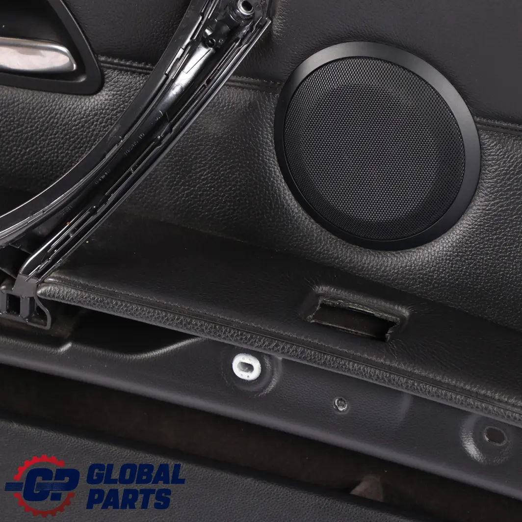 BMW 3 Series E92 E93 Front Left N/S Door Card Lining Trim Panel Black Leather