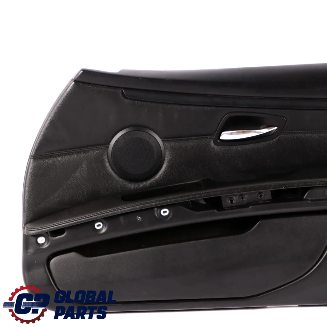 BMW 3 Series E92 E93 Front Right O/S Door Card Lining Trim Panel Black Leather