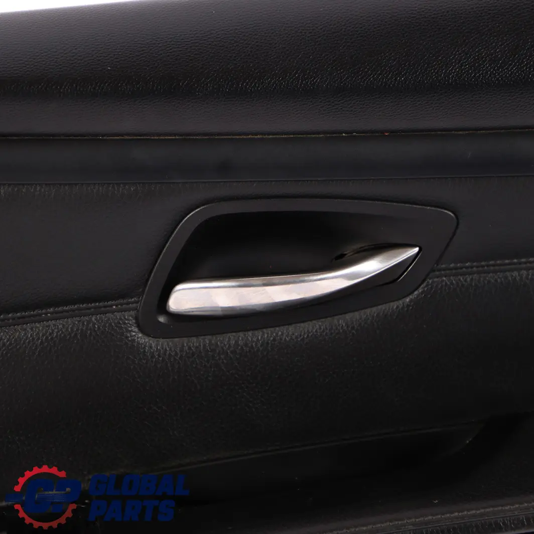 BMW 3 Series E92 E93 Front Right O/S Door Card Lining Trim Panel Black Leather