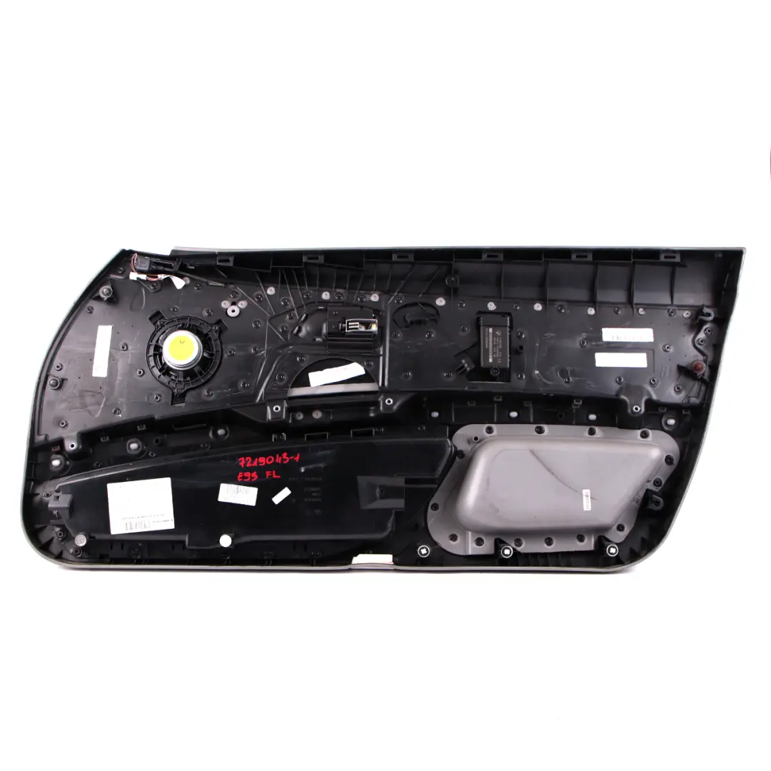 BMW 3 E92 E93 1 Front Left N/S Door Card Cover Trim Panel Lining Grey Leather