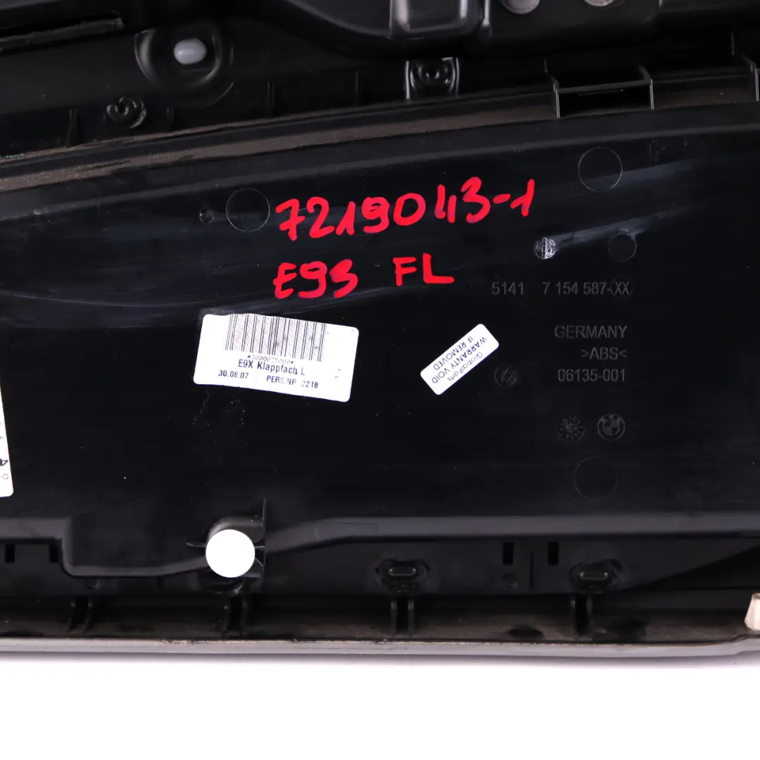 BMW 3 E92 E93 1 Front Left N/S Door Card Cover Trim Panel Lining Grey Leather