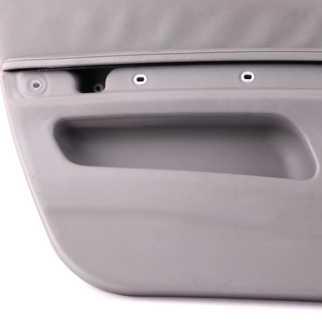 BMW 3 E92 E93 1 Front Left N/S Door Card Cover Trim Panel Lining Grey Leather