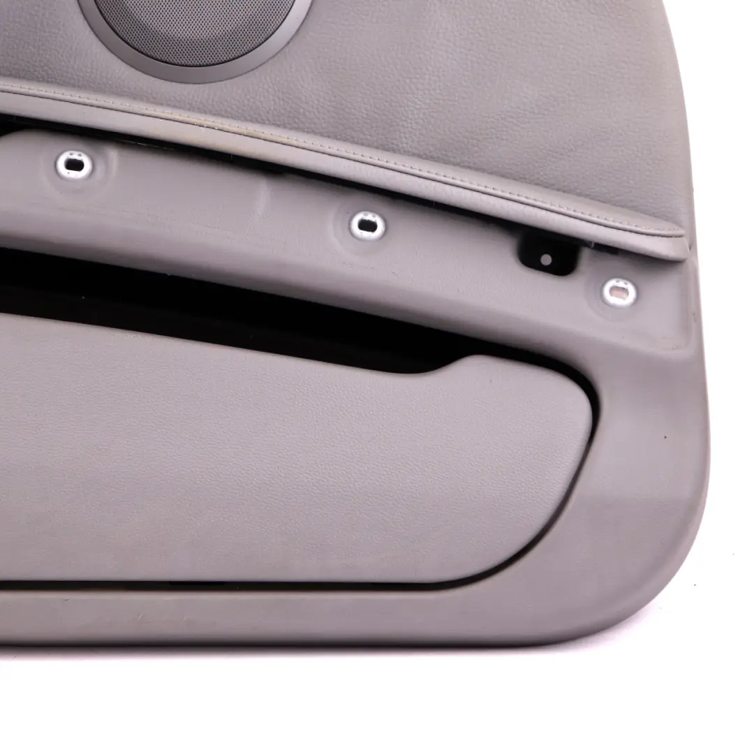 BMW 3 E92 E93 1 Front Left N/S Door Card Cover Trim Panel Lining Grey Leather