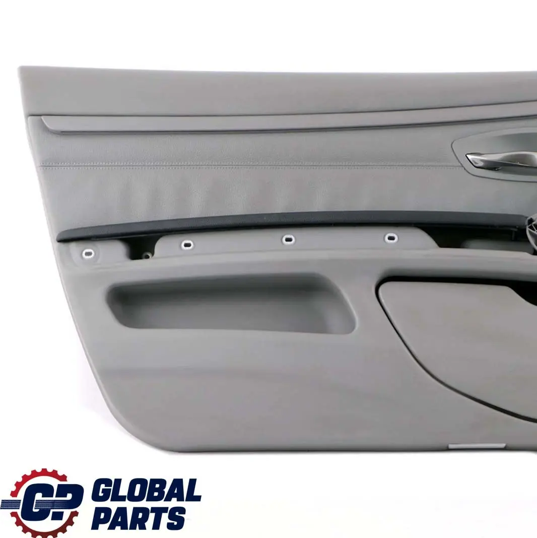 BMW 3 E92 E93 Front Left N/S Door Card Cover Trim Panel Lining Grey Leather