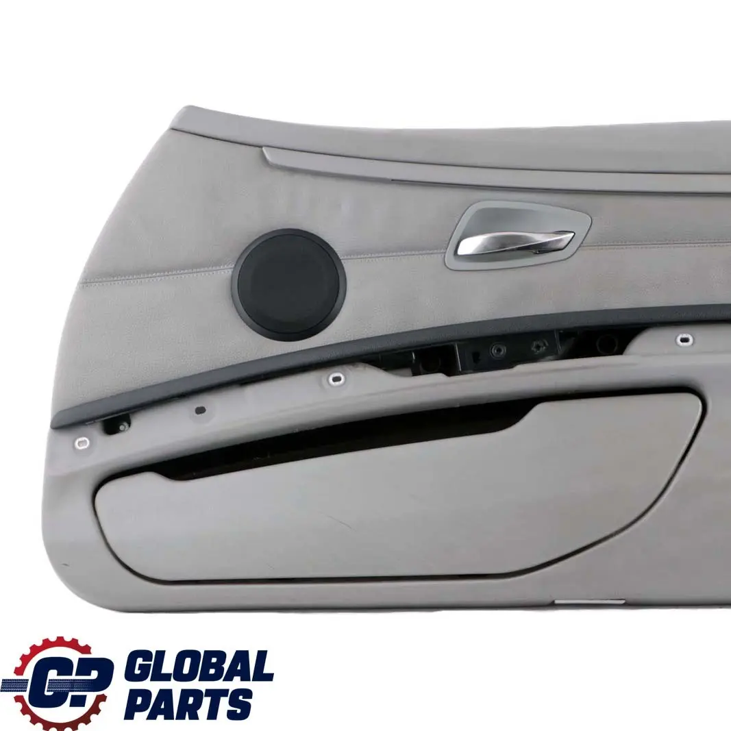 BMW 3 E92 E93 Front Right O/S Door Card Cover Trim Panel Lining Grey Leather