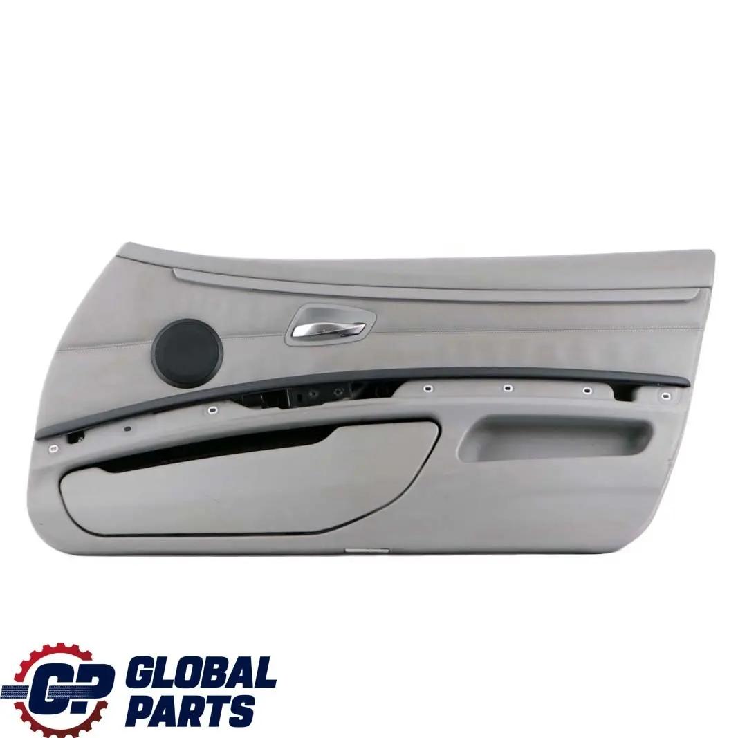 BMW 3 E92 E93 Front Right O/S Door Card Cover Trim Panel Lining Grey Leather