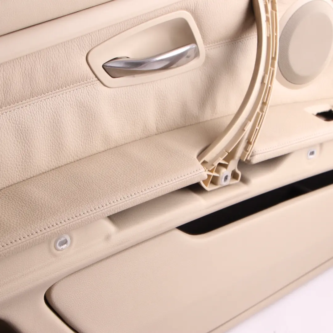 BMW E92 E93 Front Left N/S Door Card Lining Leather Cream Beige Trim