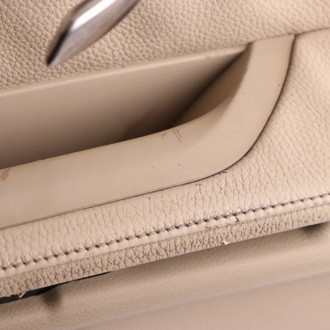 BMW E92 E93 Front Right O/S Door Card Lining Leather Cream Beige 7219048