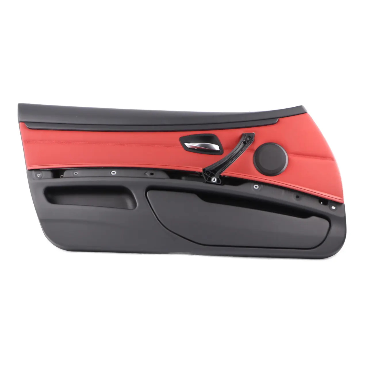 BMW E92 E93 Door Card Front Left N/S Cover Trim Panel Lining Red Leather