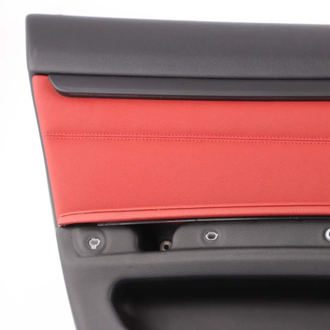 BMW E92 E93 Door Card Front Left N/S Cover Trim Panel Lining Red Leather
