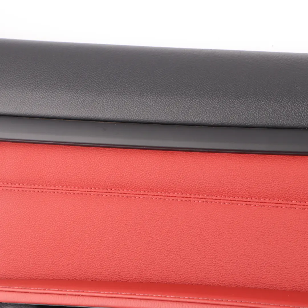 BMW E92 E93 Door Card Front Left N/S Cover Trim Panel Lining Red Leather