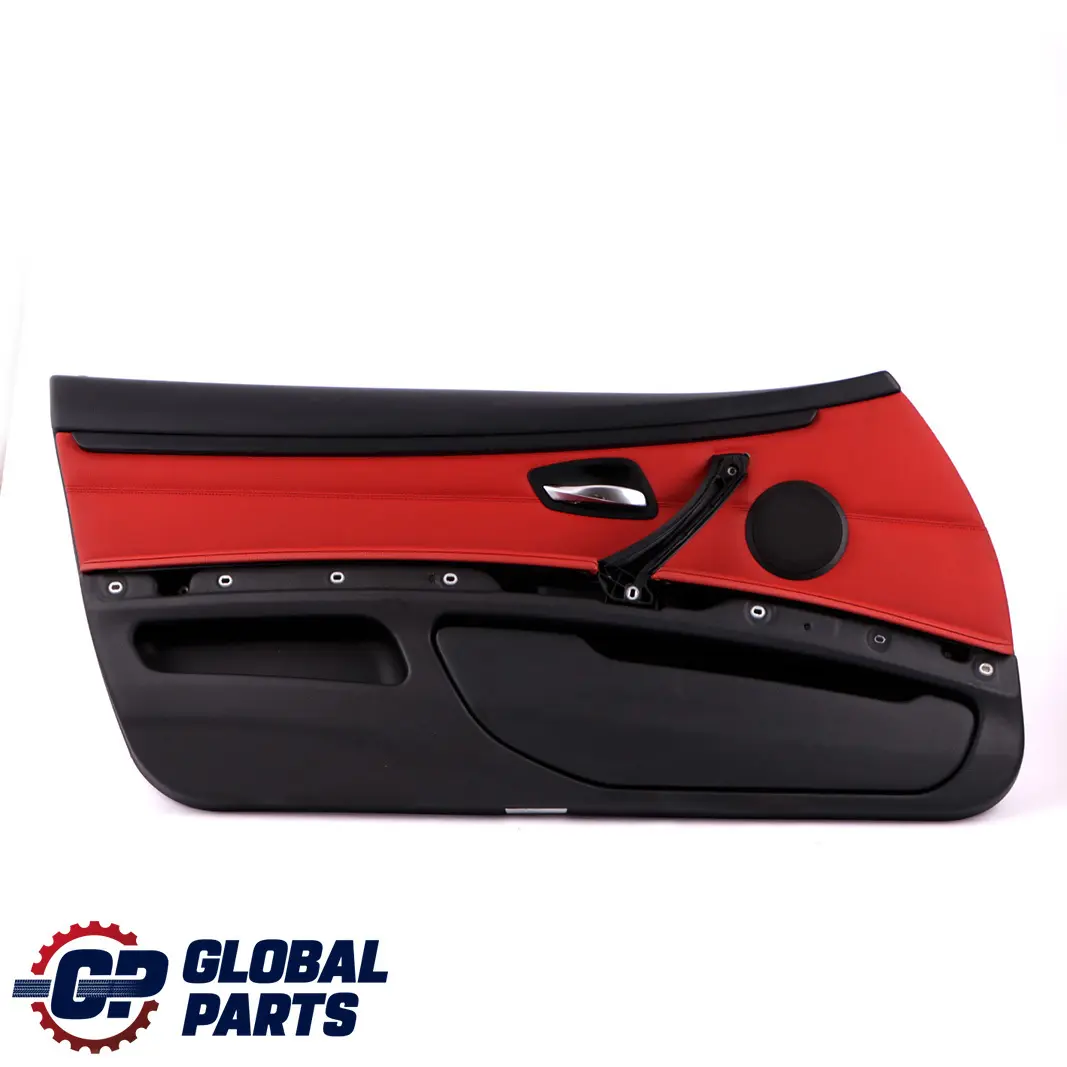 BMW E92 E93 Front Left N/S Door Card Cover Trim Panel Lining Red Leather