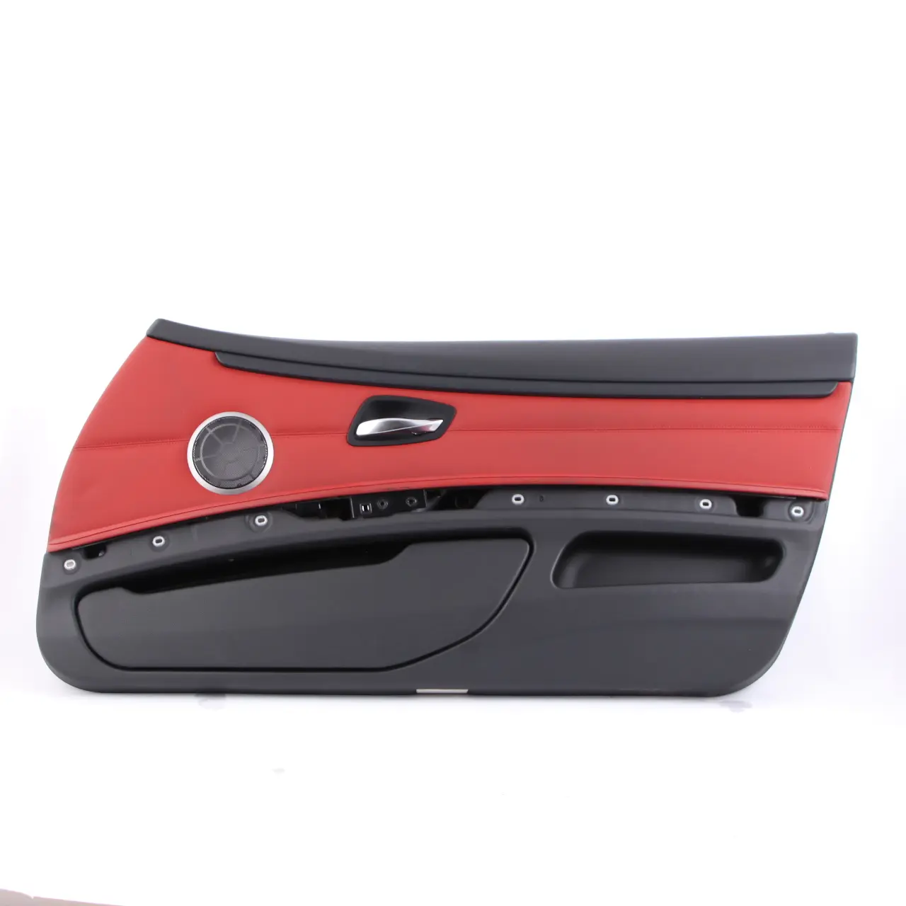 BMW E92 E93 Door Card Front Right O/S Cover Trim Panel Lining Red Leather